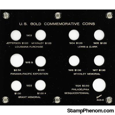 Commemorative Gold Coins 1903-1926-Capital Plastics Holders & Capsules-Capital Plastics-StampPhenom