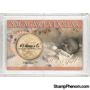 Sacagawea Frosty Case - It's a Girl!-Coin Holders & Capsules-HE Harris & Co-StampPhenom