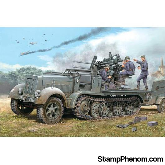 Trumpeter - German 2cm Flakvierling 38 auf Selbstfahrlafette (Sd.Kfz.7/1early version) 1:35-Model Kits-Trumpeter-StampPhenom