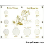 U.S. Gold Type Set (433G with illustration)-Capital Plastics Holders & Capsules-Capital Plastics-StampPhenom