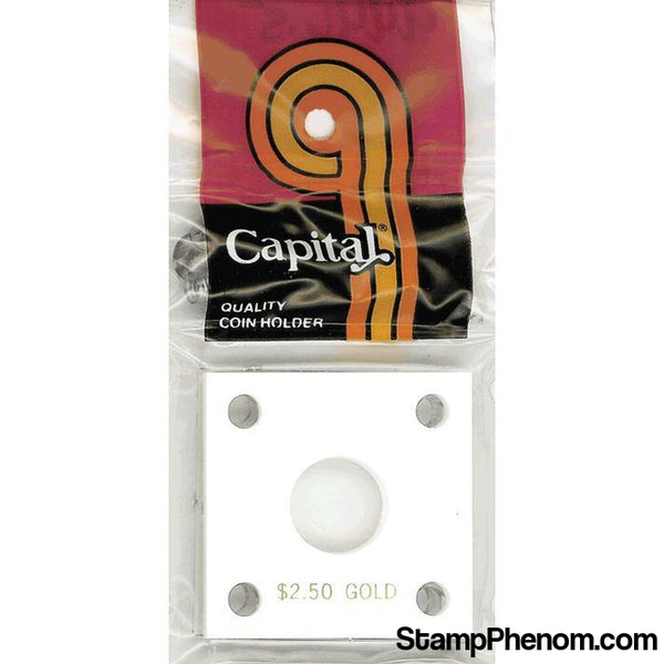 Capital Plastics 144 Coin Holder - $2.50 Gold-Capital Plastics Holders & Capsules-Capital Plastics-StampPhenom