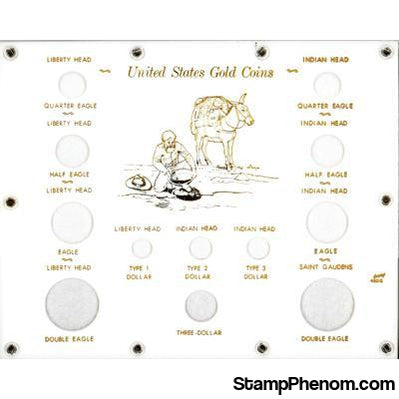 U.S. Gold Type Set (423 with Illustration)-Capital Plastics Holders & Capsules-Capital Plastics-StampPhenom