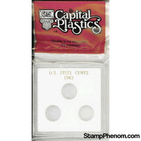 Steel Cents of 1943 (No Dates)-Capital Plastics Holders & Capsules-Capital Plastics-StampPhenom
