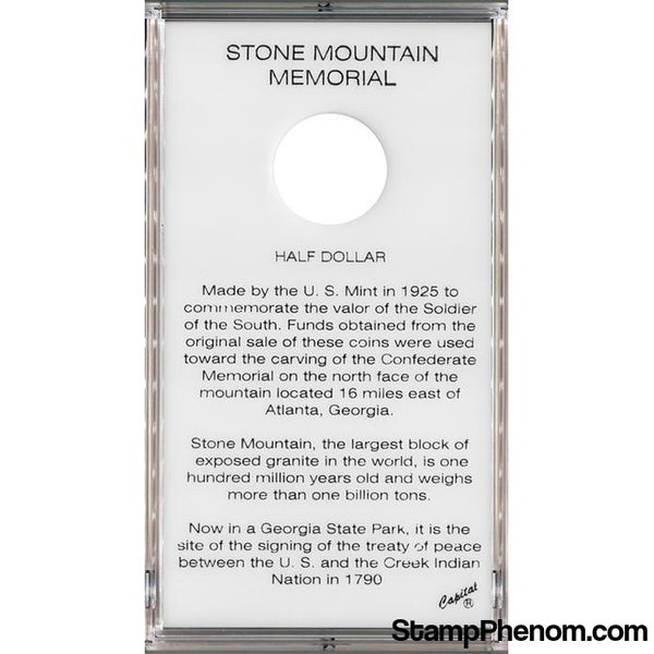 Stone Mountain Comm. Half-Capital Plastics Holders & Capsules-Capital Plastics-StampPhenom