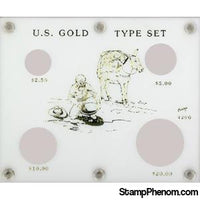 U.S. Gold Type Set (415 with illustration)-Capital Plastics Holders & Capsules-Capital Plastics-StampPhenom