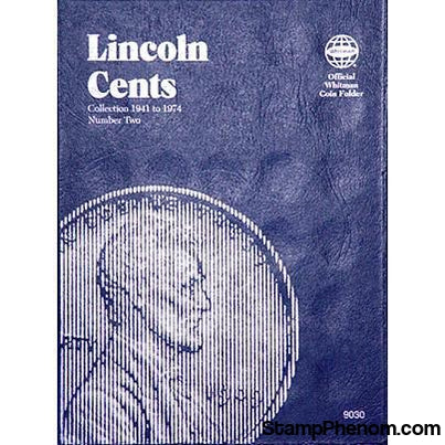 Lincoln Cent No. 2, 1941-1974-Whitman Folders-Whitman-StampPhenom