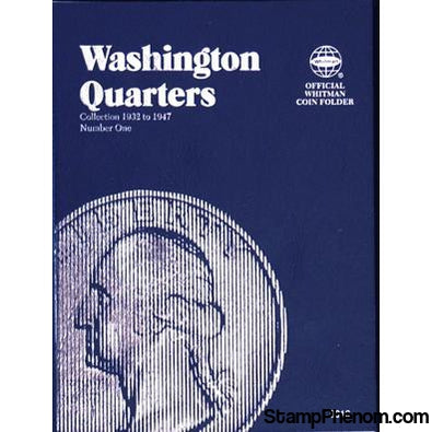 Washington Quarter No. 1,1932-1947-Whitman Folders-Whitman-StampPhenom