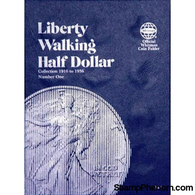 Liberty Walking Half Dollar No. 1, 1916-1936-Whitman Folders-Whitman-StampPhenom
