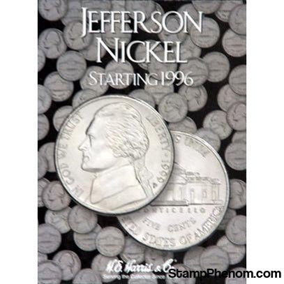 Jefferson Nickels Folder #3 1996-2009 with holes for new nickels-HE Harris Folders-HE Harris & Co-StampPhenom