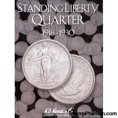 Standing Liberty Quarters Folder 1916-1930-HE Harris Folders-HE Harris & Co-StampPhenom