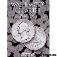 Washington Quarters Folder #2, 1948-1964-HE Harris Folders-HE Harris & Co-StampPhenom