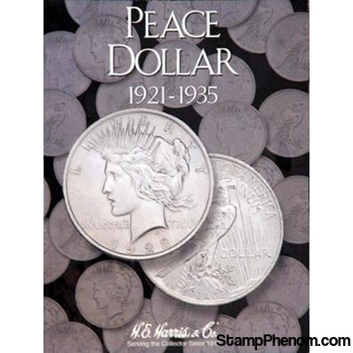 Peace Dollars Folder 1921-1935-HE Harris Folders-HE Harris & Co-StampPhenom