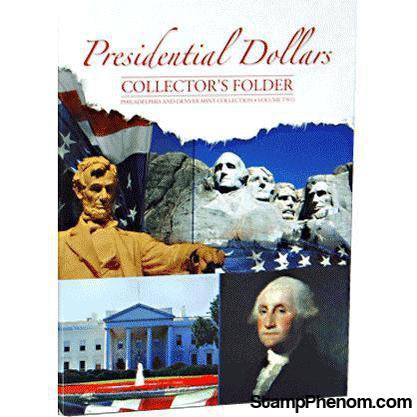 Presidential Dollar Four Panel Folder P&D Vol. II 2012-16-Coin Albums & Folders-Whitman-StampPhenom