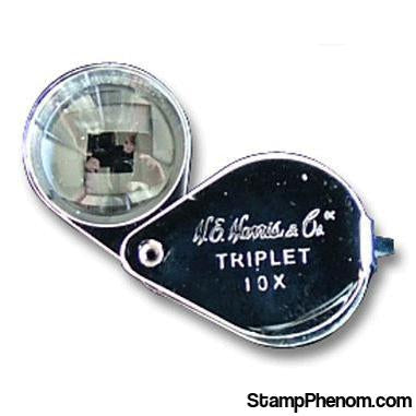 1029 - Silver Triplet-Loupes and Magnifiers-HE Harris & Co-StampPhenom