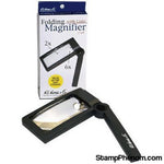 Illuminated Folding Magnifier 2x,6x-Loupes and Magnifiers-HE Harris & Co-StampPhenom