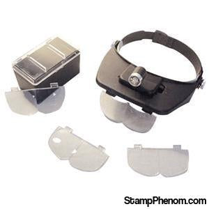 Versatile Headband Magnifier With LED Lighted-Loupes and Magnifiers-Transline-StampPhenom