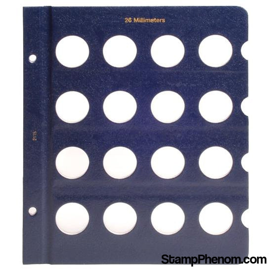 Blank Pages - 26mm-Whitman Albums, Binders & Pages-Whitman-StampPhenom