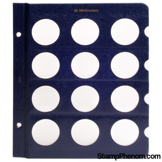 Blank Pages - 36mm-Whitman Albums, Binders & Pages-Whitman-StampPhenom