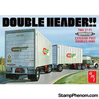 AMT - Double Header Van Trailers 1:25-Model Kits-AMT-StampPhenom