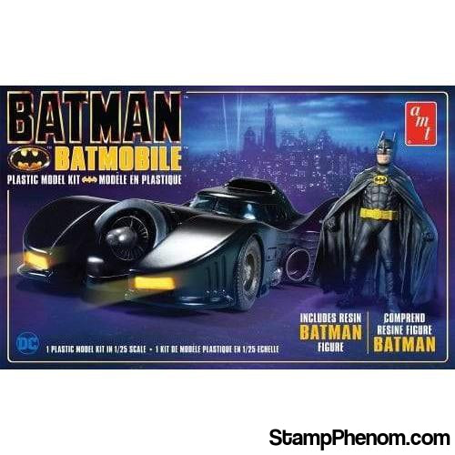 AMT - '89 Batmobile With Resin Batman Figure 1:25-Model Kits-AMT-StampPhenom