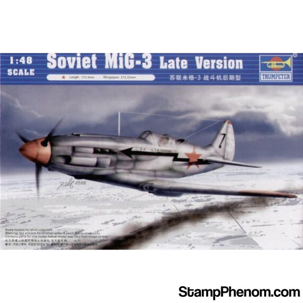 Trumpeter - Soviet Mig-3 Late Version Fighter 1:48-Model Kits-Trumpeter-StampPhenom