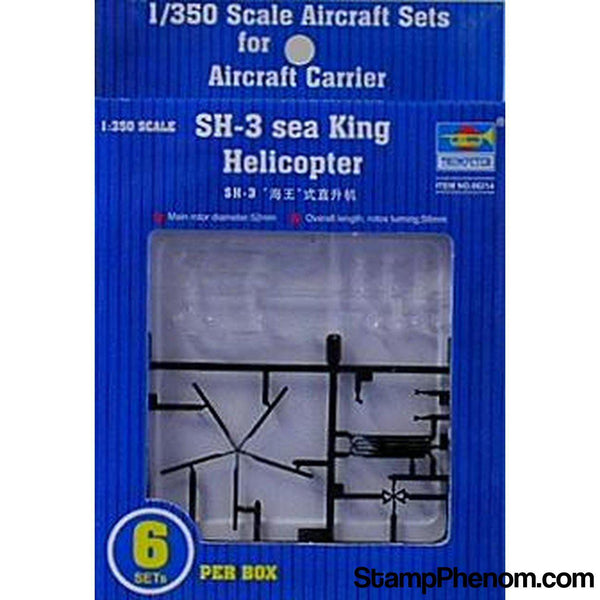 Trumpeter - SH-3 Sea King Helicopter Set for USS Nimitz 6-Pack 1:350-Model Kits-Trumpeter-StampPhenom