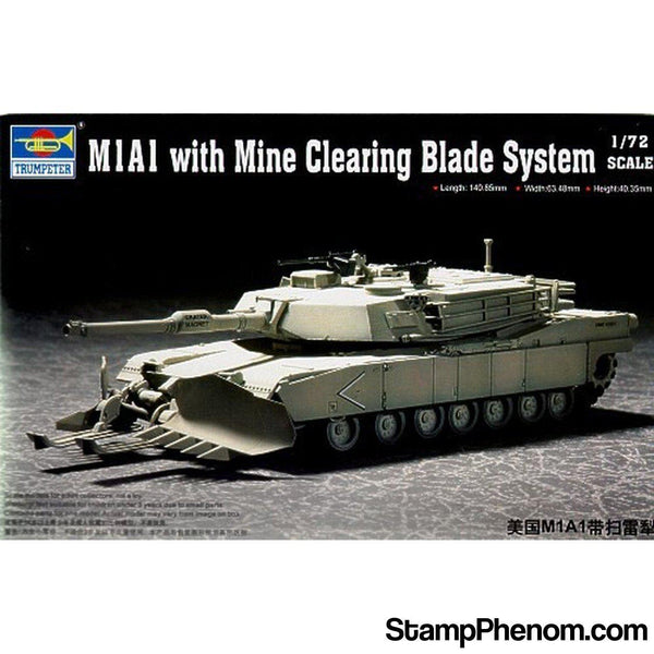 Trumpeter - M1A1 with Mine Clearing Blade System 1:72-Model Kits-Trumpeter-StampPhenom