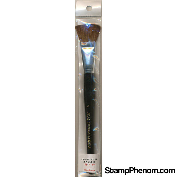 Atlas Brush - 1'Flat Camel Hair Brush-Paint & Supplies-Atlas Brush-StampPhenom