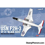 Academy - F-2H-3 Vf-41 Usn Blackace 1:72-Model Kits-Academy-StampPhenom