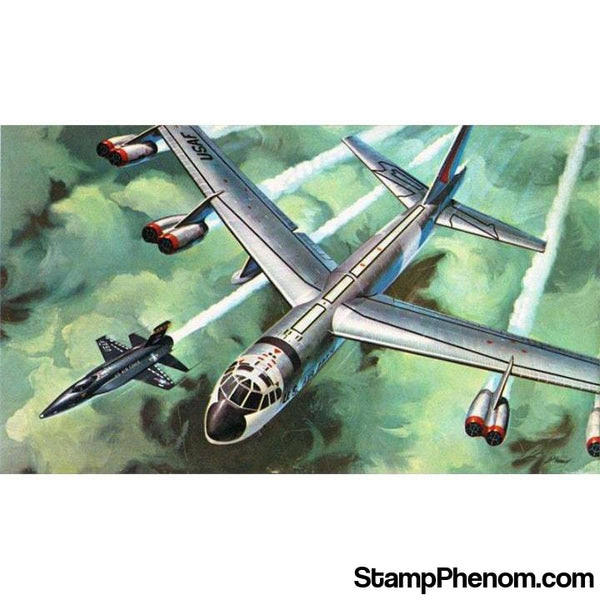 Atlantis - B-52 Bomber with X-15 Experimental Aircraft 1:175-Model Kits-Atlantis-StampPhenom