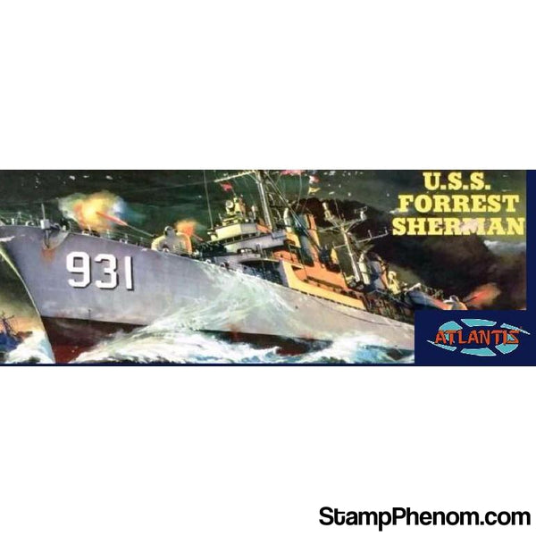 Atlantis - USS Forrest Sherman Destroyer 1:319-Model Kits-Atlantis-StampPhenom