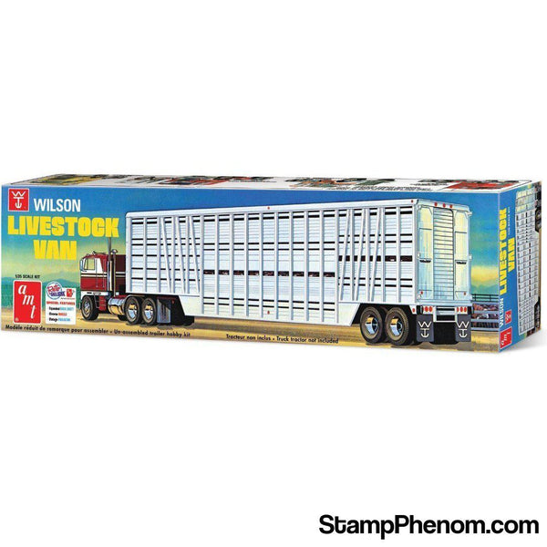 AMT - Wilson Livestock Van Trailer 1:25-Model Kits-AMT-StampPhenom
