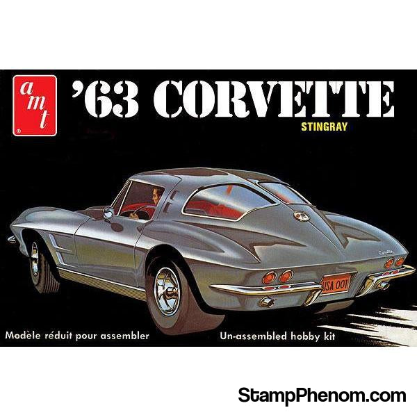 AMT - '63 Corvette 1:25-Model Kits-AMT-StampPhenom