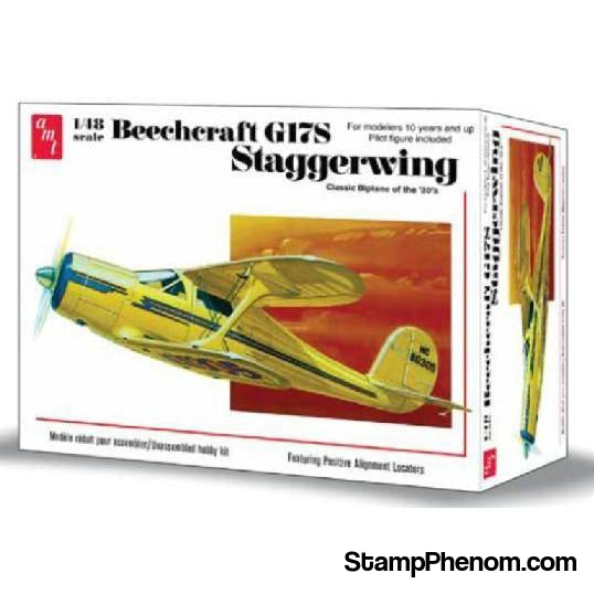AMT - Beechcraft G17S Staggerwing 1:48-Model Kits-AMT-StampPhenom