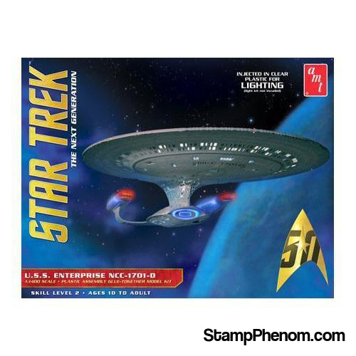 AMT - Star Trek Next Generation U.S.S. Enterprise NCC-1701-D-Model Kits-AMT-StampPhenom