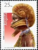 Angola 2003 Traditional Ornaments and Haircuts for Women-Stamps-Angola-StampPhenom