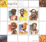 Angola 2003 Traditional Ornaments and Haircuts for Women-Stamps-Angola-StampPhenom