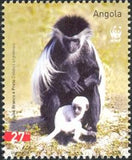 Angola 2004 WWF - Angolan Black and White Colobus - Colobus angolensis-Stamps-Angola-StampPhenom