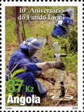Angola 2008 10th Anniversary of Lwini Social Solidarity Fund-Stamps-Angola-StampPhenom