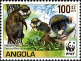 Angola 2011 Endangered Species of Apes - Cercopithecus ascanius-Stamps-Angola-StampPhenom