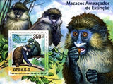 Angola 2011 Endangered Species of Apes - Cercopithecus ascanius-Stamps-Angola-StampPhenom
