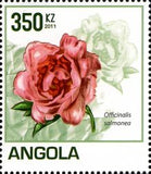 Angola 2011 Peonies-Stamps-Angola-StampPhenom