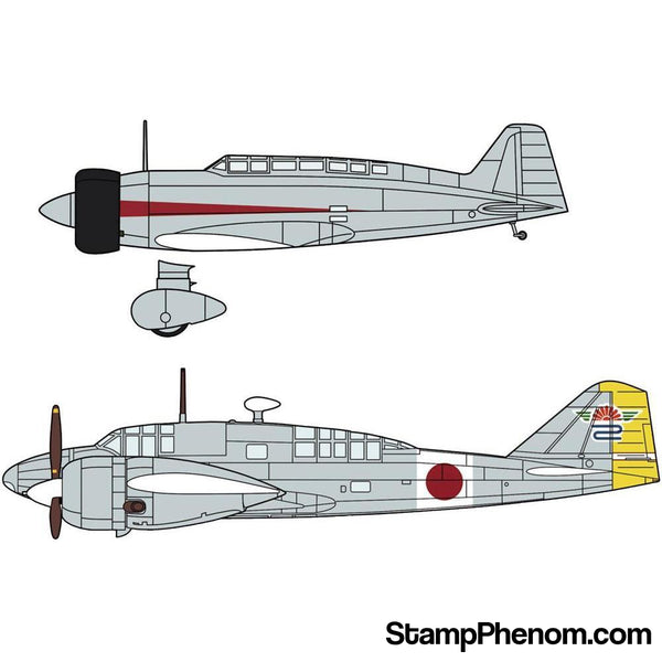 Hasegawa - Mitsubishi Ki15-1 & Ki46 1:72-Model Kits-Hasegawa-StampPhenom