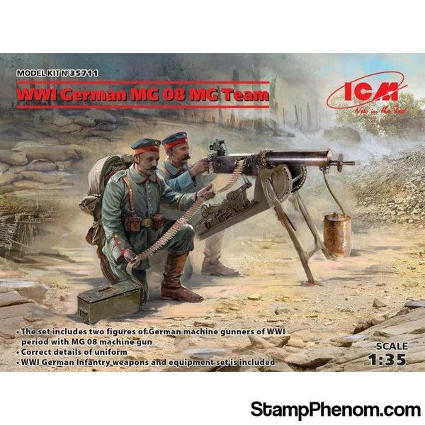 ICM - WWII German MG08 MG Team(2) 1:35-Model Kits-ICM-StampPhenom