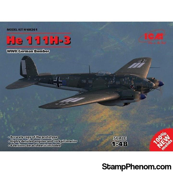 ICM - German HE111H3 Bomber 1:48-Model Kits-ICM-StampPhenom