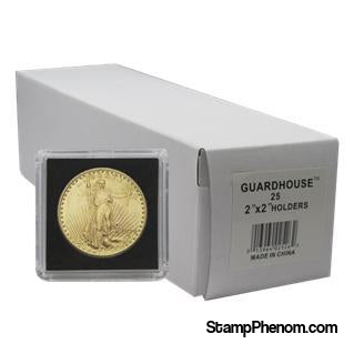 $20 Gold 2x2 Tetra Snaplock Coin Holder- 25 per pack-Guardhouse Tetra Snaplocks-Guardhouse-StampPhenom