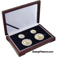 Guardhouse Wood Display Box - GH-W1300: Commonly used for Gold Eagle Set (2S,2L)-Display Boxes for Round Coin Holders-Guardhouse-StampPhenom