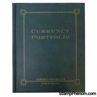 Currency Portfolio- Green-Slab and Currency Albums-Armored Brand USA-StampPhenom
