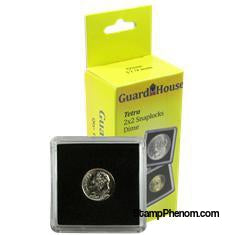 Dime, $2.50 Gold 2x2 Tetra Snaplock Coin Holder - 10 per pack-Guardhouse Tetra Snaplocks-Guardhouse-StampPhenom