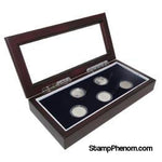 Guardhouse Glass-top Wood Display Box -GH-W1800: (5S)-Display Boxes for Round Coin Holders-Guardhouse-StampPhenom